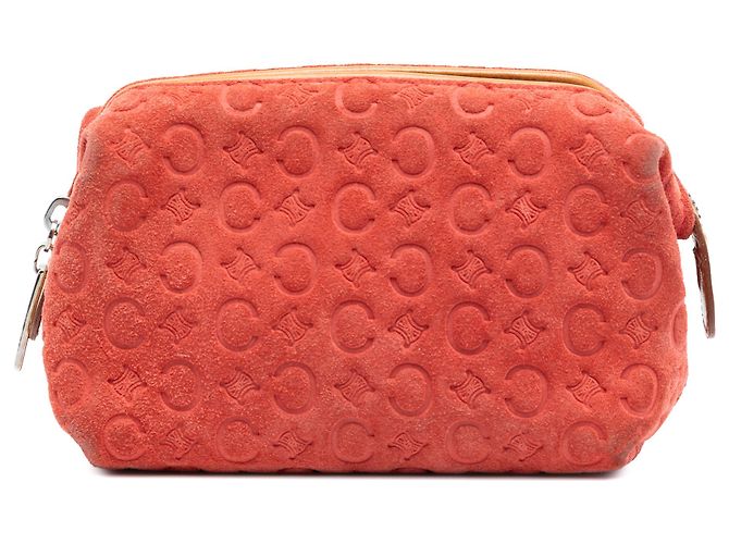 Céline Celine Orange C Macadam Wildledertasche