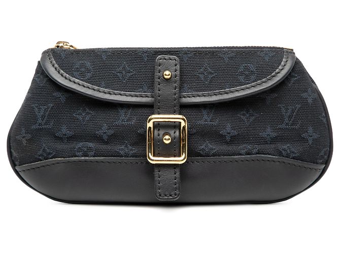 Louis Vuitton Blaue Monogram Mini Lin Anne Sophie Tasche Marineblau