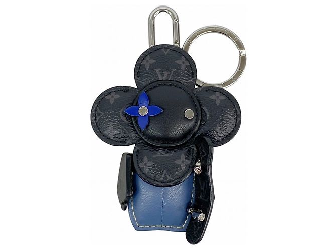 Llave de charm Bijoux Sac Vivienne Monogram Eclipse de Louis Vuitton Negro Plata Azul