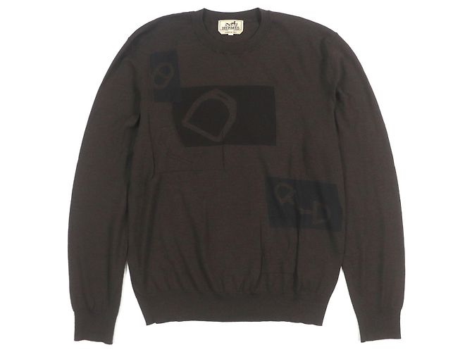 Kaschmirpullover von Hermès Braun Dunkelbraun 