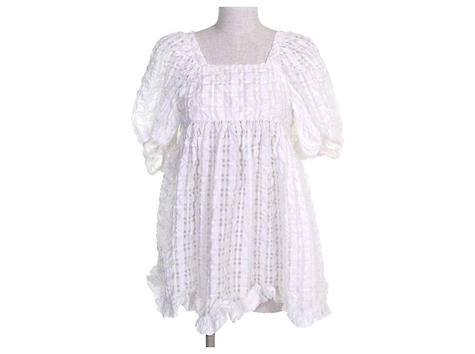 Autre Marque Cecilie Bahnsen VEGTA BLOUSE Blusa Blanco