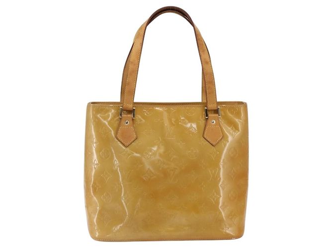 Louis Vuitton Houston Monogram Vernis Beige