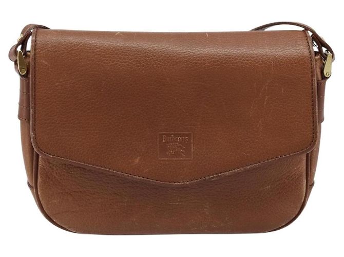 Burberry Flap Shoulder Leather Braun