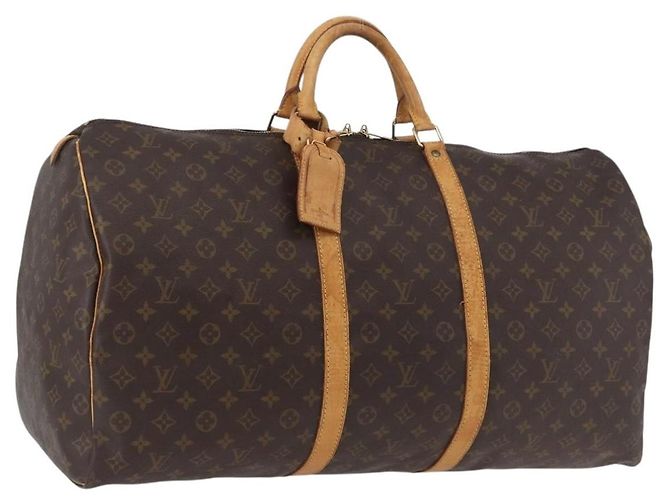 LOUIS VUITTON Bolsa Boston Monogram Keepall 60 M41422 Auth LV ka2464 Monograma
