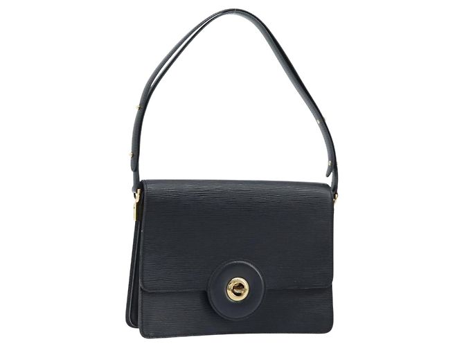 LOUIS VUITTON Epi Free Run Schultertasche Schwarz M52402 LV Auth ep13349