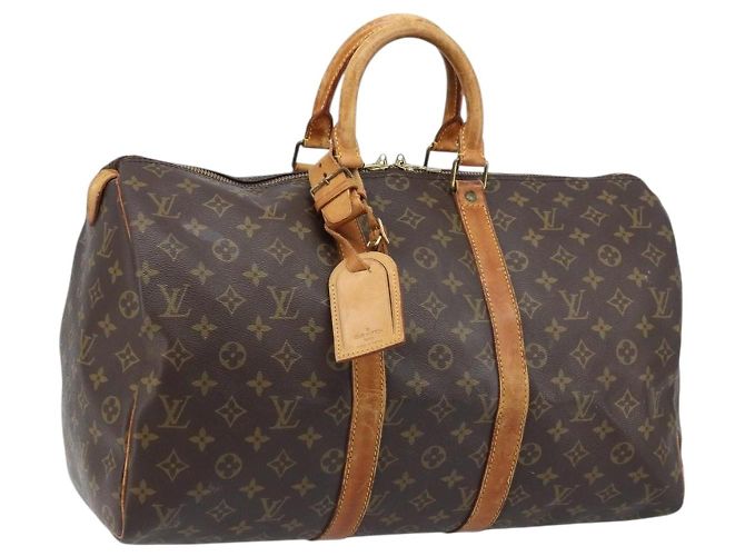 LOUIS VUITTON Bolsa Boston Monogram Keepall 45 M41428 Auth LV ka2519 Monograma