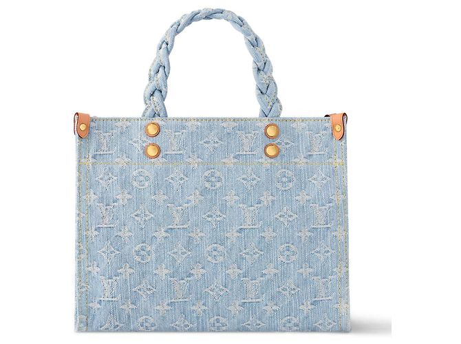 Louis Vuitton Let Go PM Borsa in denim blu