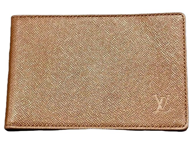 Louis Vuitton Wallet Monogram Empreinte Leather Gold Golden