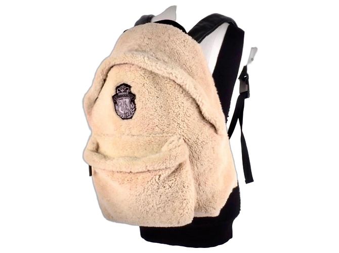Sac à dos Fluffy Crest Billionaire Mr. Plutus Beige