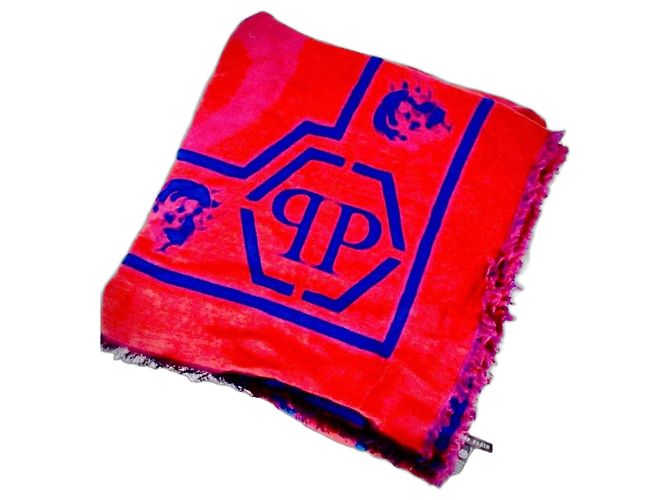 Sciarpa Philipp Plein con stampa teschio