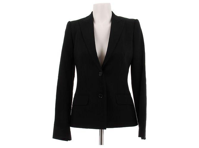 Dolce & Gabbana Wollblazer Schwarz