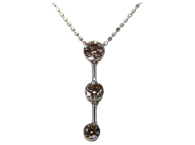 Autre Marque Collar Au750 Plata