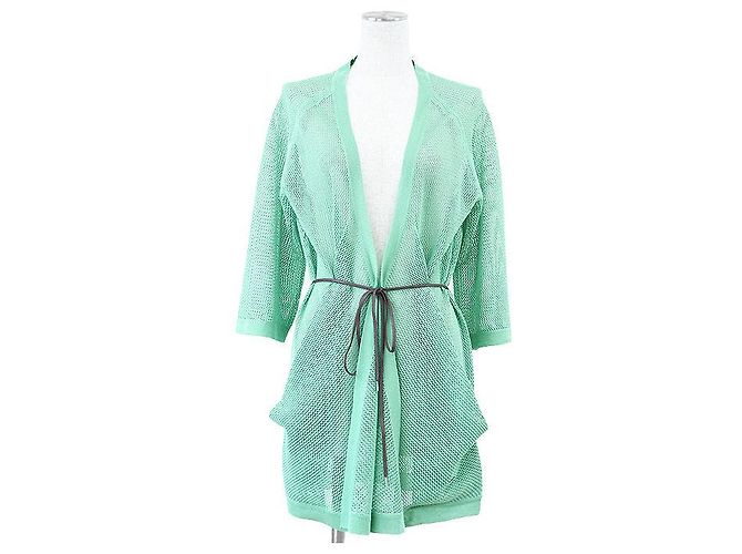 Autre Marque Morabito Strickjacke Grün Hellgrün