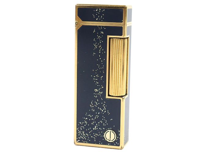 Alfred Dunhill Dunhill Metal logo lacquer Lighter Blue