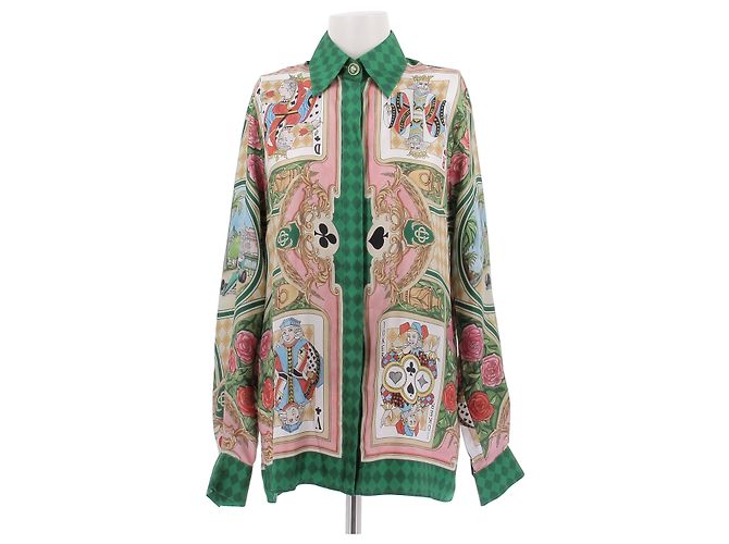 Casablanca Camicia in seta stampata Multicolore