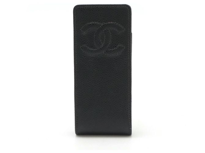 Timeless Chanel Leather Multi Case Black