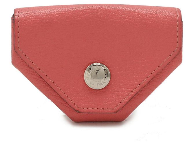 Portamonete in pelle di capra Mysore Le 24 di Hermès Rosa
