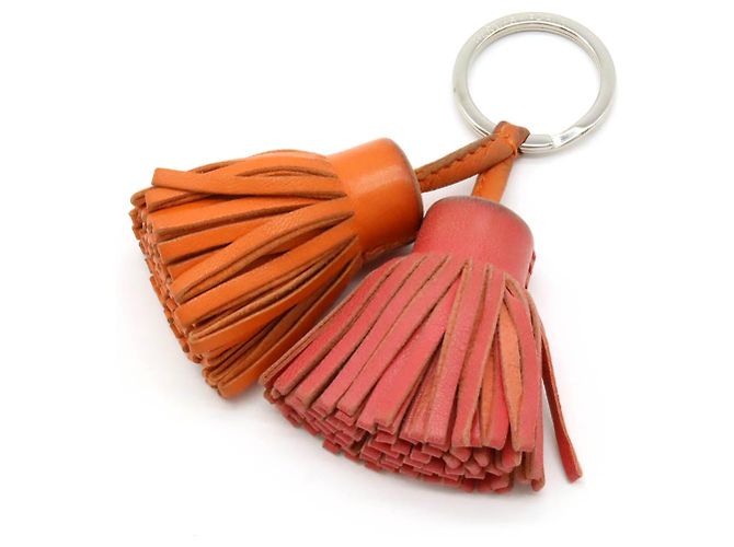 Chaveiro de couro Hermès Carmen Un Dos