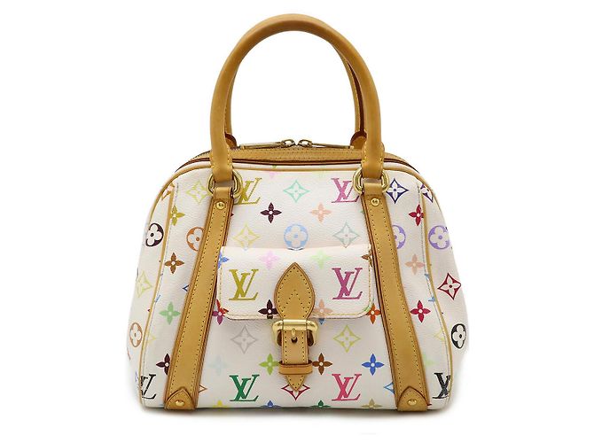 Louis Vuitton Priscilla Monogramm Mehrfarben Handtasche Weiß