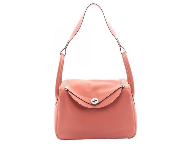 Sac à main Hermès Lindy 30 Orange Corail