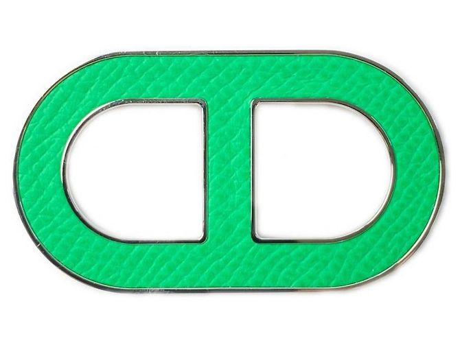 Hermès Hermes Chaine d'Ancre Brosche Grün