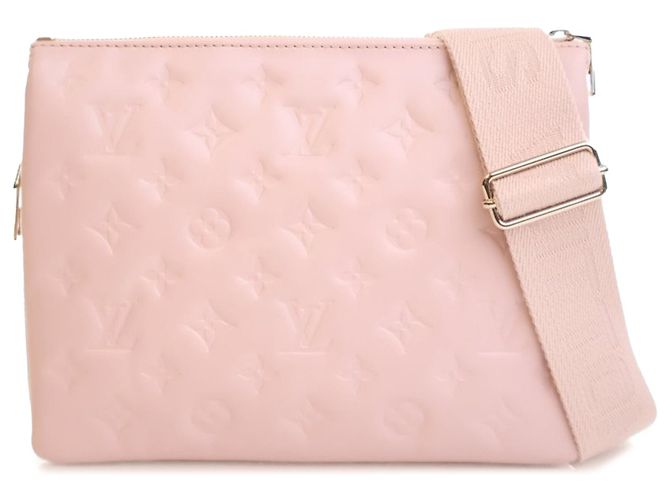 Coussin PM en piel de cordero acolchada rosa Monogram Louis Vuitton