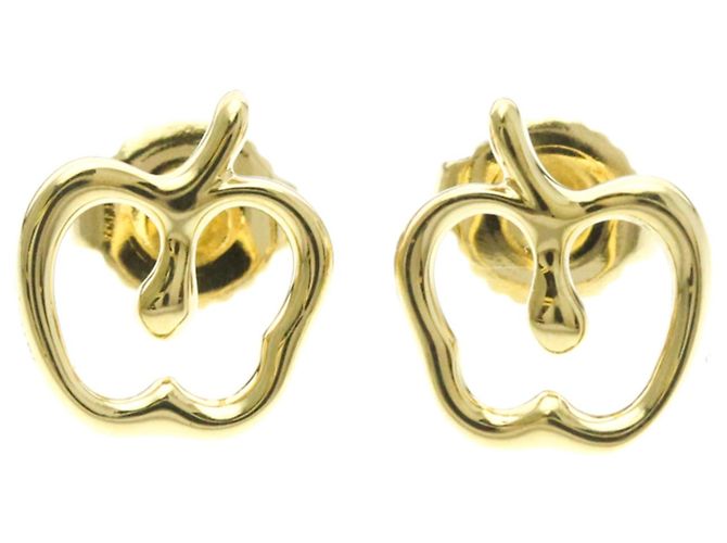 Tiffany & Co Pendientes de oro de 18K Tiffany Apple Dorado