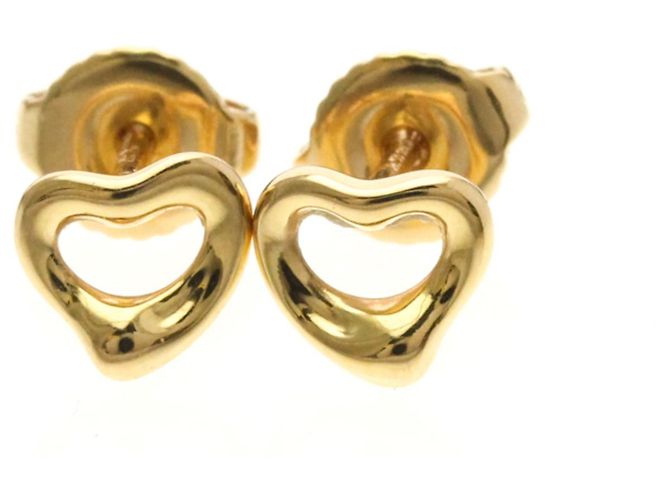 Elsa Peretti Tiffany & Co Tiffany Open Heart Extra Mini Ohrringe aus Roségold Golden
