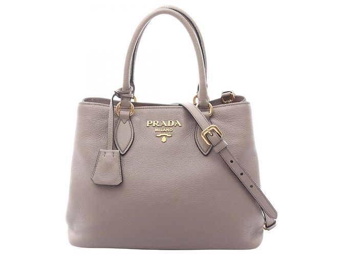 Bolsa Prada Vitello Dino Bege