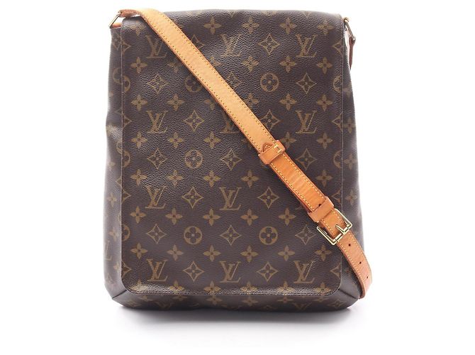 Bolsa de Ombro Musette Louis Vuitton Marrom