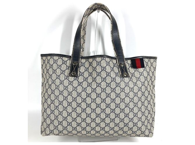 Bolso de Hombro Gucci Sherry Line GG Supreme Azul marino