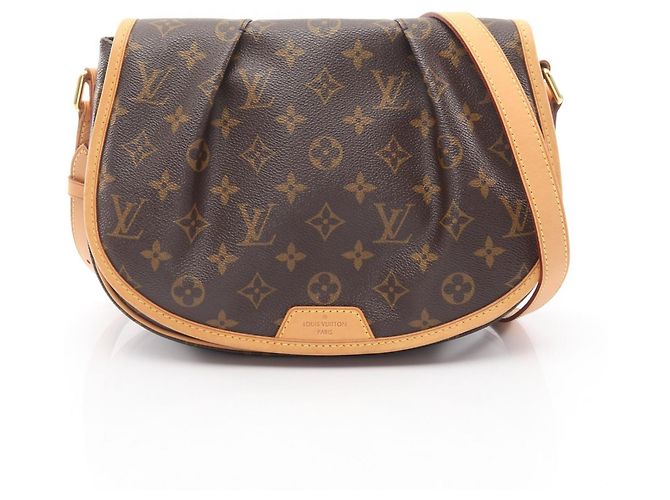 Borsa a Spalla Menilmontant PM Louis Vuitton Marrone
