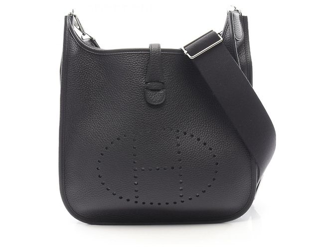 Borsa a Spalla Hermès Evelyn 3 Trois PM Blu navy