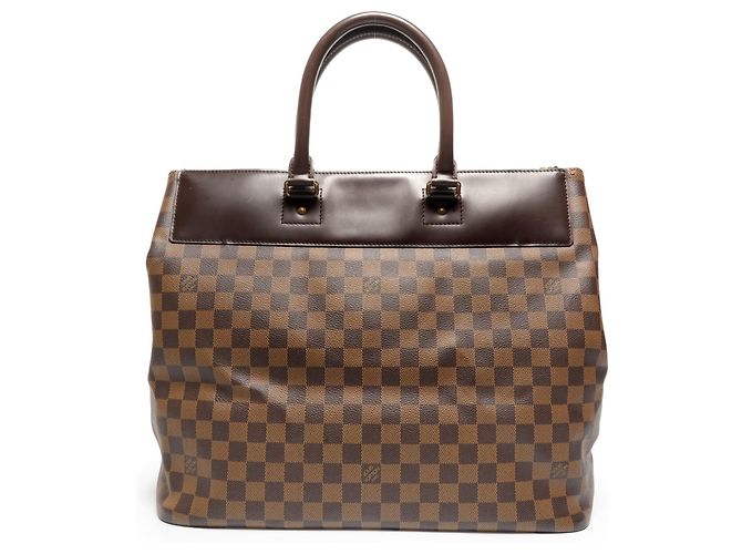 Borsa Boston Damier Greenwich PM Louis Vuitton Marrone