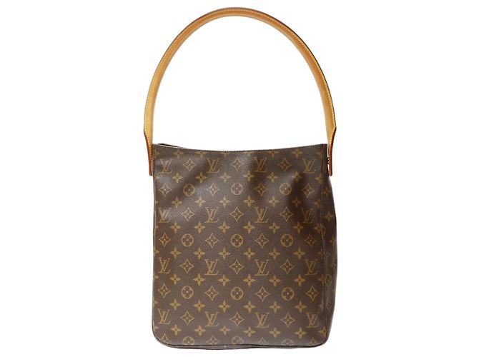 Bolsa de Ombro Louis Vuitton Monogram Looping GM Marrom Monograma