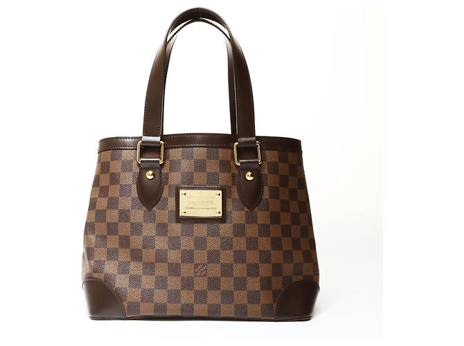 Bolsa de mão Hampstead PM Damier Louis Vuitton Marrom