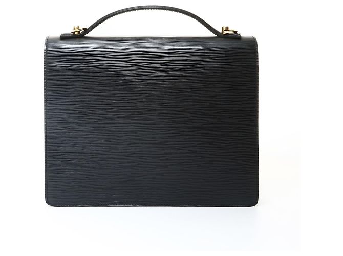 Borsa Monceau Epi 2005 di Louis Vuitton Nero