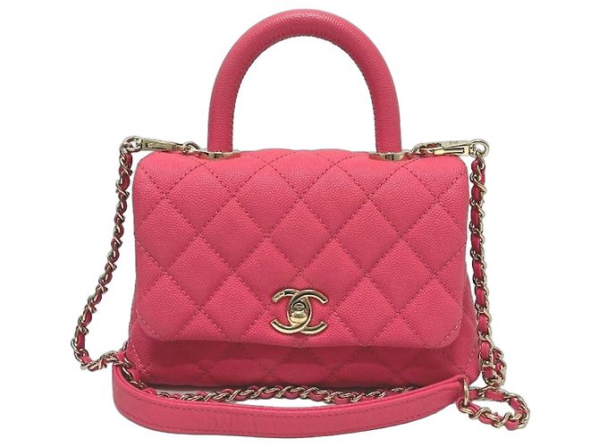 Chanel AS2215 Coco Handle XXS Sac à main 2-en-1 Rose