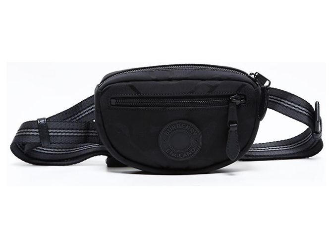 Borsa a Spalla Mini in Nylon Burberry Nero