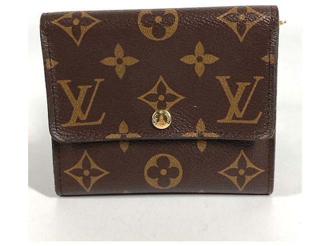 Louis Vuitton Monogram Portefeuille Anais Compact Wallet Brown