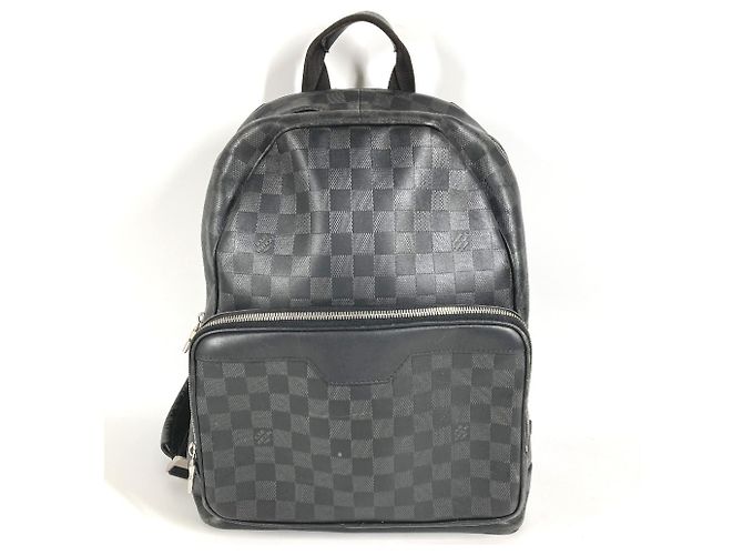 Louis Vuitton Damier Infini Canvas Rucksack Schwarz