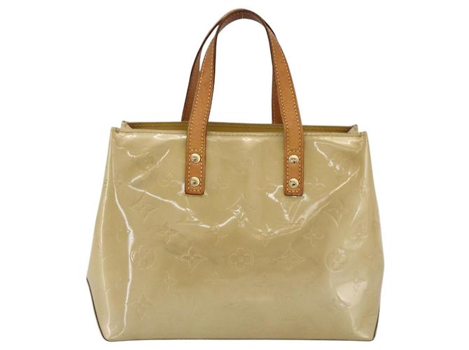 Louis Vuitton Reade Monogram Vernis PM Beige