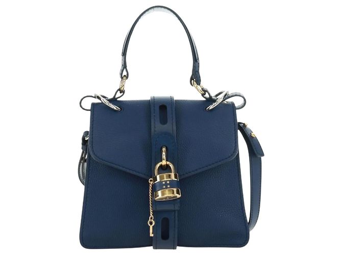 Chloé Chloe Aby Day Leather Small Azul
