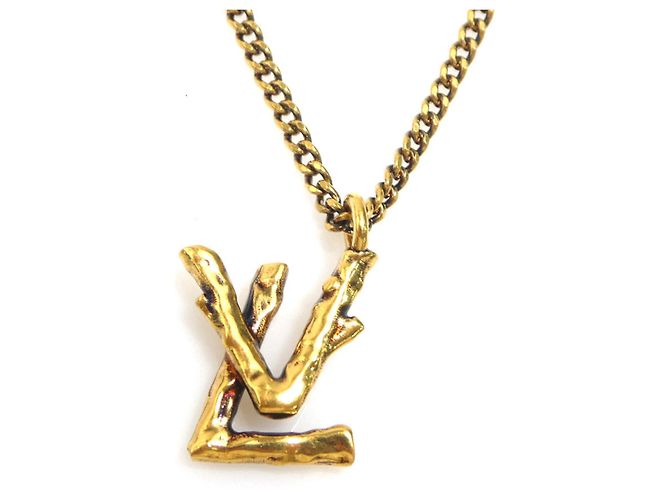 Collar Péndulo Twig LV de Louis Vuitton Dorado