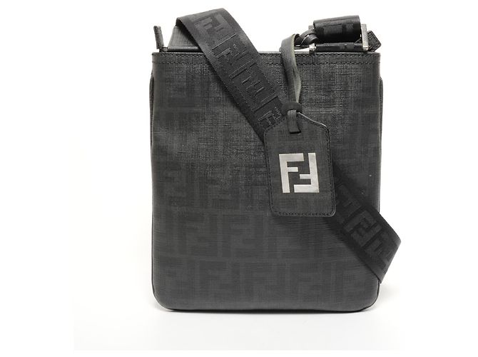 Borsa a Spalla Fendi Zucca Marrone
