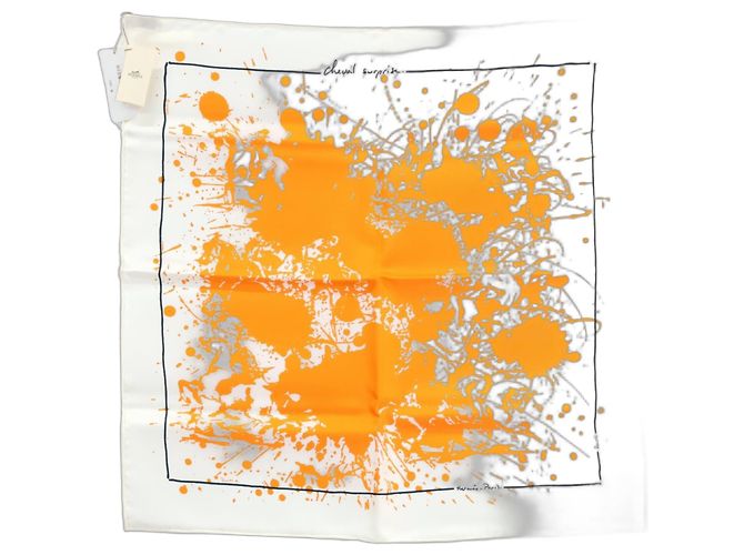 Silk In Lenço de seda Cheval Surprise da Hermès Laranja