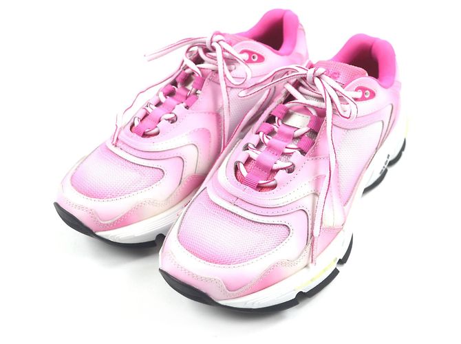 Dior Leder Sneakers Pink Weiß