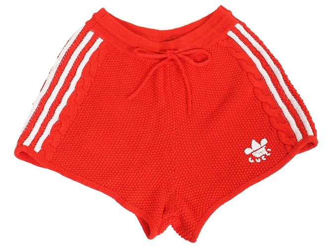 Strickshorts Gucci×adidas Rot