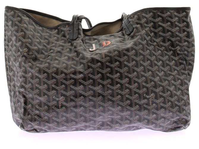 Bolsa de mão Goyard monogramada preta Preto