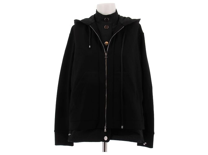Autre Marque Schwarze Kapuzenjacke